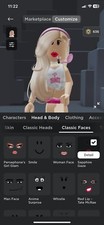 Roblox account with sapphire gaze and persephone girl glam