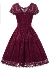 *Gigileer* Traum Rockabilly Spitzenkleid Gr M 38  50er ~Party~Hochzeit Neu! 