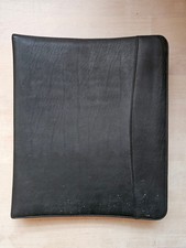 Ringbuchmappe, Konferenzmappe, Schwarz, Kunstleder, 36 x 30 + 1 x A5 Gratis