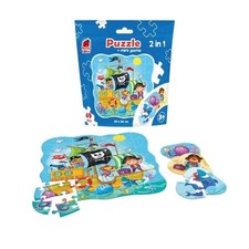 2-in-1 Piraten Puzzle Set Mini
