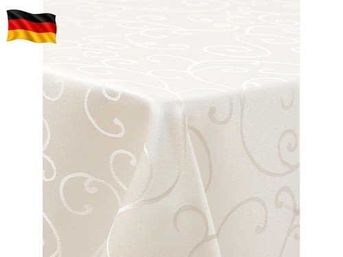 Tischdecke abwaschbar jacquard - tischdecke,
