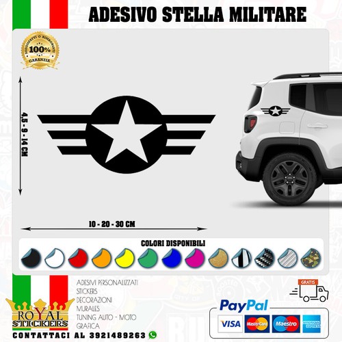 Militärstern aufkleber emblem - aufkleber,