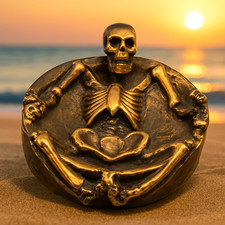 Deko-Aschenbecher Totenkopf