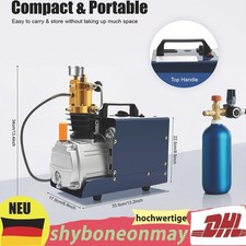 300 Bar Luftkompressor Luftpistole Gewehr elektrische Hochdruckpumpe 4500PSI DHL