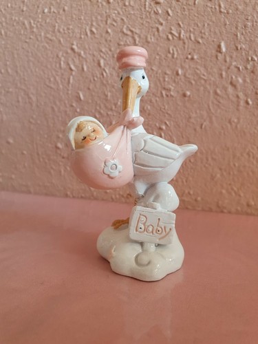 Figur storch baby mädchen - figur,