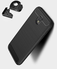 Carbon Handy Hülle für Samsung Galaxy J3 2017 J330 Outdoor Case Panzer Cover Etu