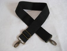 Tragegurt schwarz Schulterriemen Gurtband Karabiner Schieber Gold Schultertasche