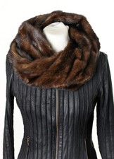 Pelz Pelzkragen Schal Nerz Mink Mantel scarf fur coat Pelliccia Visone