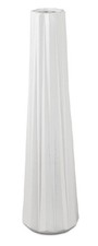 formano Bodenvase 14x55cm aus Keramik weiß matt mit Relief 7 97 17 9