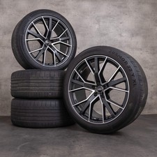 Audi Q8 SQ8 Auto Felgen 22 Zoll 4M8 Sommer 4M8601025Q Dark Titan Hochglanz Drehmaschinen