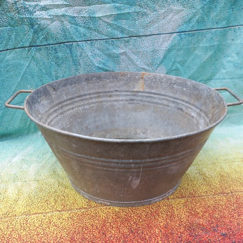 Alte zinkwanne rund oben 50 - alte,