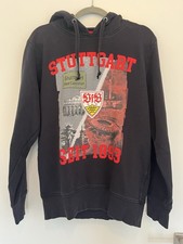 VFB STUTTGART HOODIE, Herren, M, schwarz mit Wahrzeichen Aufdruck, TOP ZUSTAND!