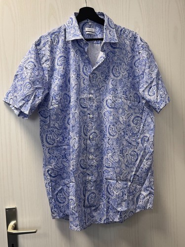 Hemd herren kurzarm blau - herren,