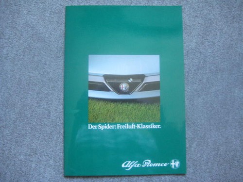 Prospekt alfa romeo - prospekt, spider