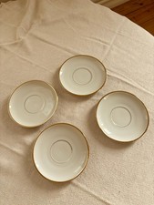 4 Unterteller Goldrand