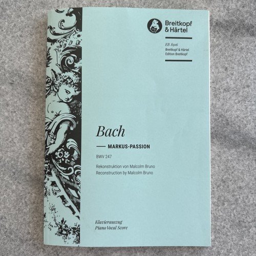 Klavierauszug bach s - klavierauszug,