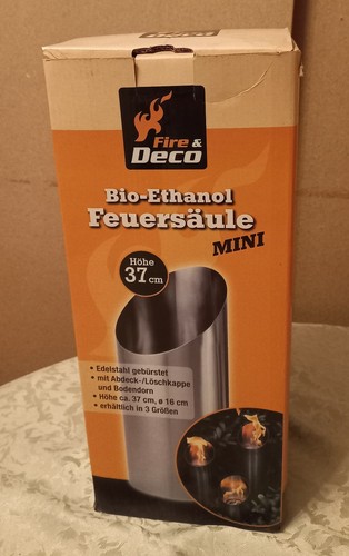 Bio ethanol feuersäule aus - bio,