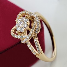 Luxus Damen Ring 1A Zirkonia