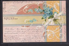 KD8 /  Jugendstil Litho Gruss aus ...Berlin 58 , 1900