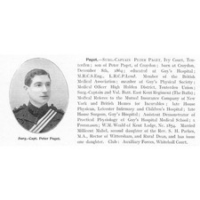 SURGEON-CAPTAIN PETER PAGET of Ivy Court, Tenterden - Antique Print 1904