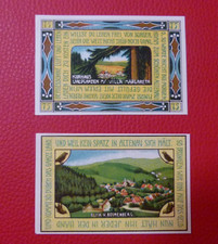 Notgeld Altenau im Harz 2x 01.11.1921 je 75 Pfennig Rothenberg + Waldgarten