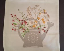 Kissenhülle, Herbstkanne, Handgestickt, Motive acufactum, Dahlbeck