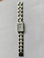 Louis Valentin Quartz Uhr, Gehäuse 2,80 x 1,80 cm, Länge 17 cm, weiß/silber