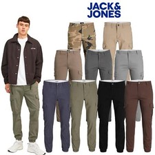 Jack & Jones Herren Cargohose mit Bündchen Slim Fit Freizeit Combat Bottom 28W-36W
