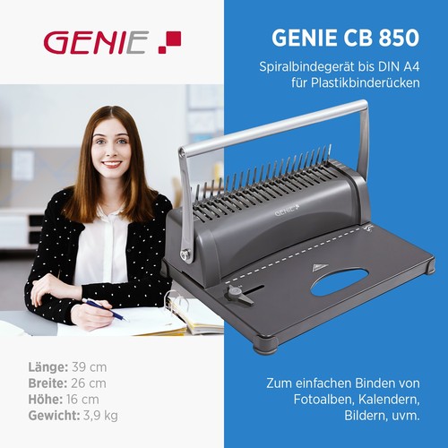Genie 850 spiralbindegerät - 850,