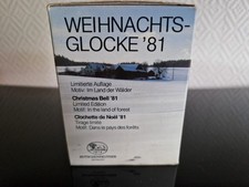 HUTSCHENREUTHER Weihnachtsglocke Porzellanglocke 1981 Sammelkollektion Rarität