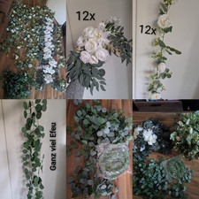 Hochzeit Deko Dekoration Girlanden Efeu Blattranken Wunderschön Hochzeitdeko