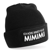 Beanie Mütze mit Spruch ICH