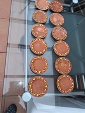 Untersetzer aus Ton, rund, Pflanze, Blumentopf Teller Wasserauffangschale