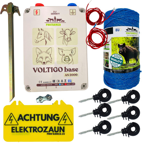 Komplettset weidezaungerät - komplettset,