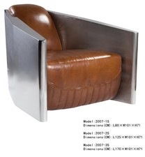 Vintage Ledersessel Braun