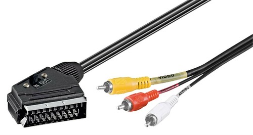 Adapterkabel scart stecker - 2m,