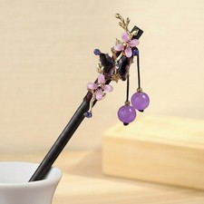 Kanzashi Haarstab mit lila