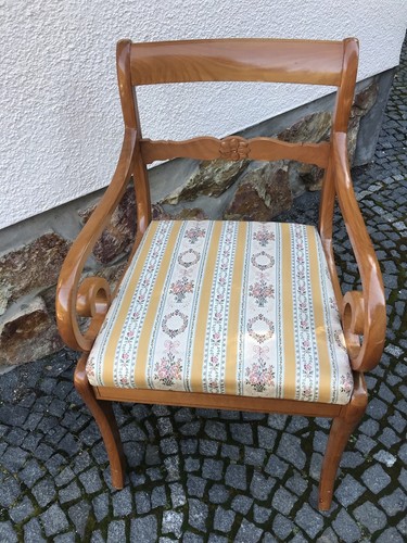 Biedermeier armlehnstuhl - biedermeier,