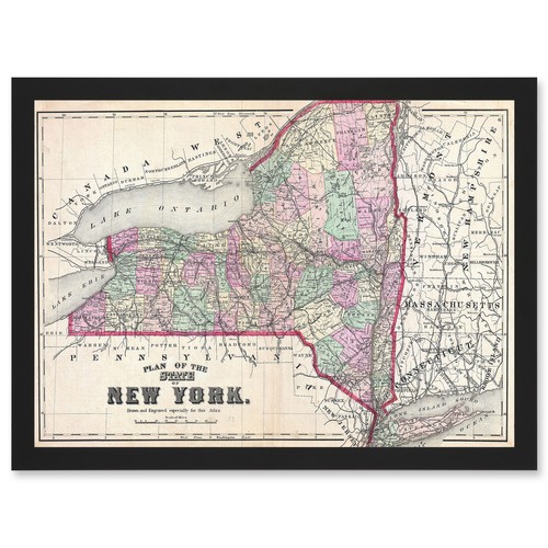 1873 bier karte new york - karte,