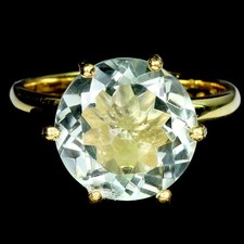 925 Sterlingsilber Ring Rund Amethyst 12mm Natürlicher Edelstein Schmuck Größe 6