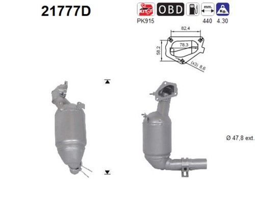 Katalysator für opel corsa - as,