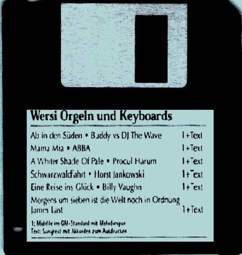 Wersi disk titel inkl - wersi, inkl.text