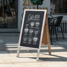 Kundenstopper Holz Kreidetafel Werbeaufsteller Plakatständer Gehwegaufsteller DE