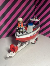 Playmobil 4823 Feuerwehrboot mit Anhänger & Figur | City Action | Geschenk ?