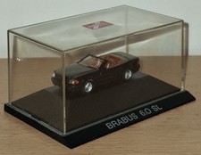 Seltener Herpa 1:87 Mercedes-Benz Brabus 6.0 SL Cabrio Schwarz Modellauto In PC