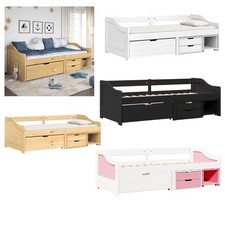 Tagesbett mit 3 Schubladen Bett Massivholz Kiefer Bettgestell Bett Gästebett