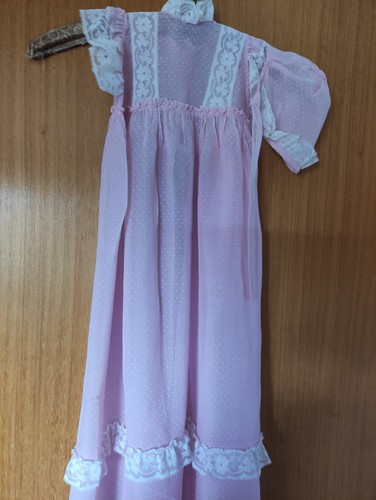 Taufkleid rosa mit spitze - rosa,