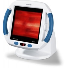 Sanitas SIL 45 - Infrarotlampe - Wärmestrahler - 300 Watt - neigbar - weiss/blau