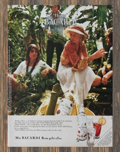 Bacardi reklame werbeanzeige - bacardi,