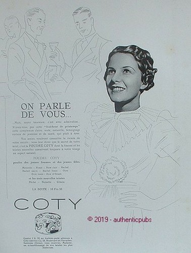 Reklame coty pulver - coty,